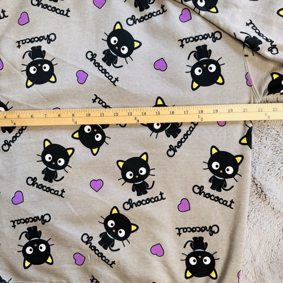 Chococat Hello Kitty & Friends Sanrio Sweatshirt Women's Medium Gray Bioworld - Picture 9 of 15
